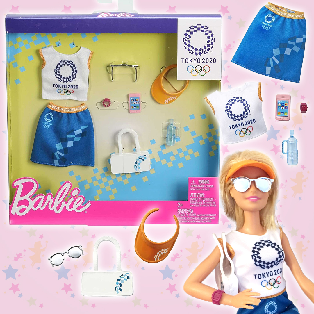 Одежда, обувь, аксессуары Barbie для куклы Барби Olympic Games Tokyo олимпийские игры в медалях и знаках modern olympic games medals and badges