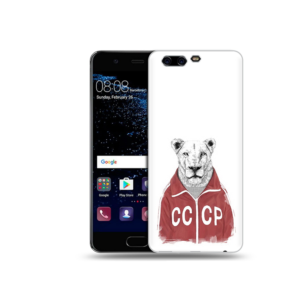 

Чехол MyPads Tocco для Huawei P10 Plus львица ссср (PT60941.40.450), Прозрачный, Tocco