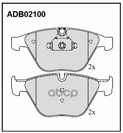 

Колодки Тормозные Bmw 1/3/5/X1/Z4 Fr 02/04- ALLIED NIPPON арт. ADB02100