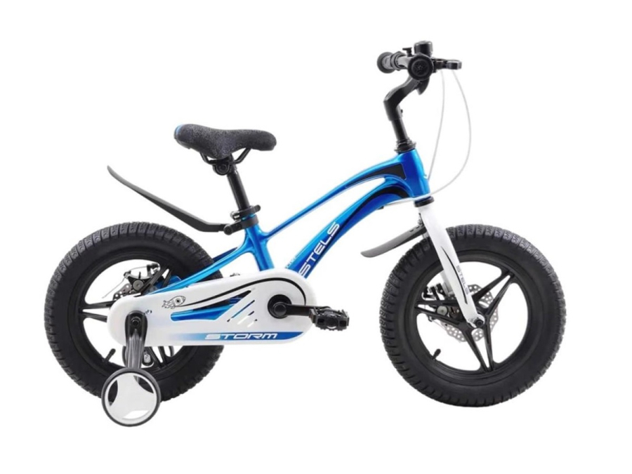 Велосипед детский Stels Storm MD 18 Z010 2023 года синий велосипед детский stels 14 storm kr z010 2023 года оранжевый