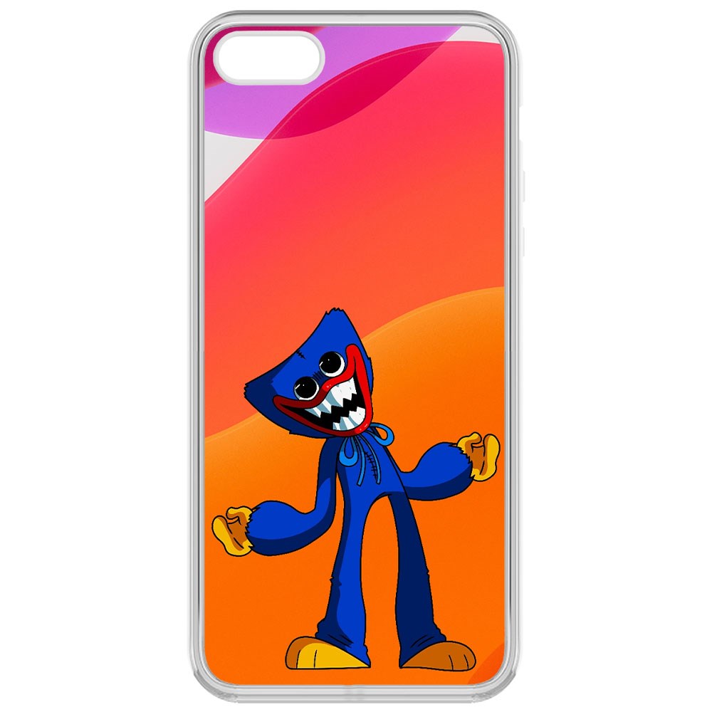 

Чехол-накладка Krutoff Clear Case Хаги Ваги для iPhone 5, Прозрачный