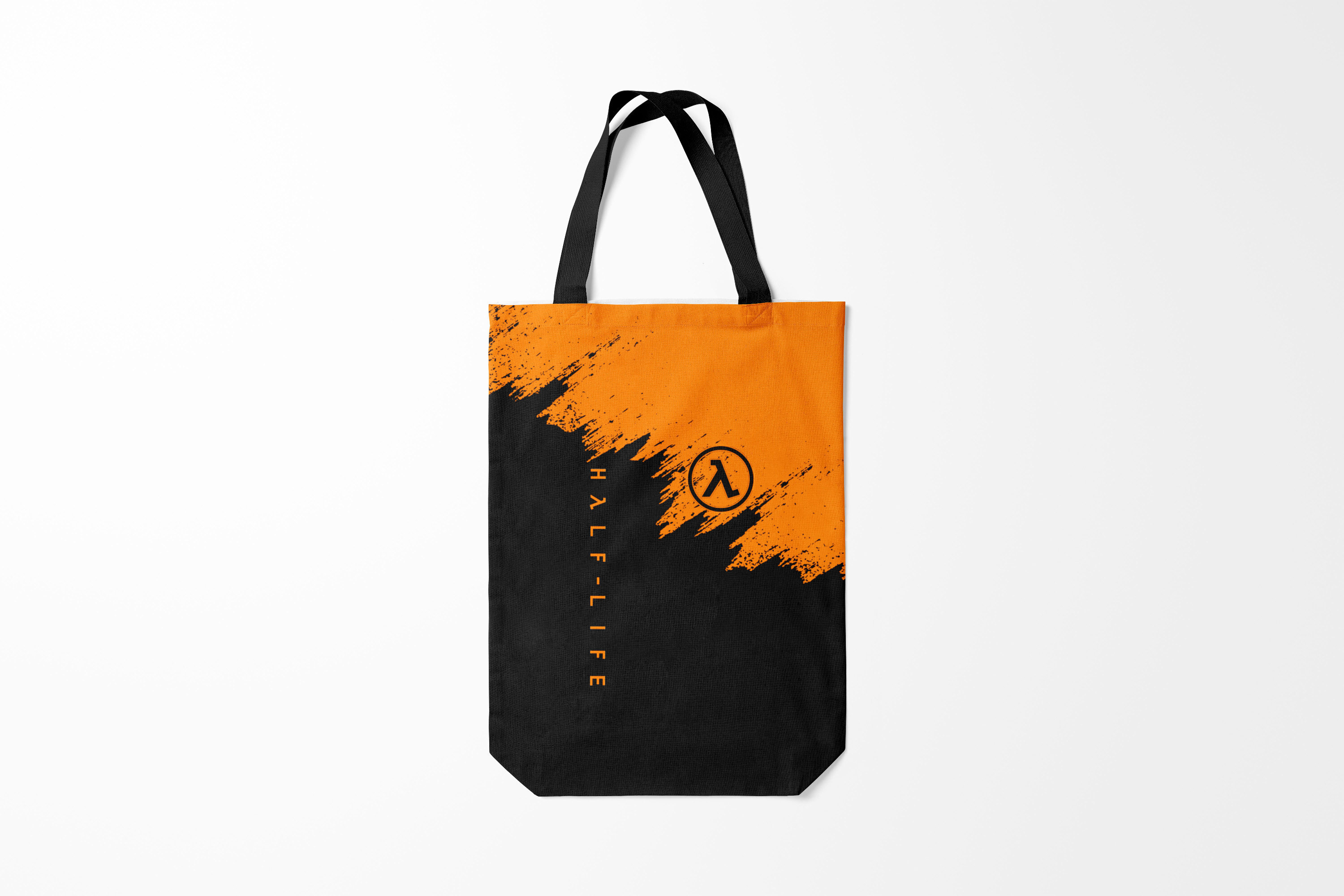 

Сумка шoппер унисекс Burnettie Half Life Lambda, черный; зеленый, Half Life Lambda