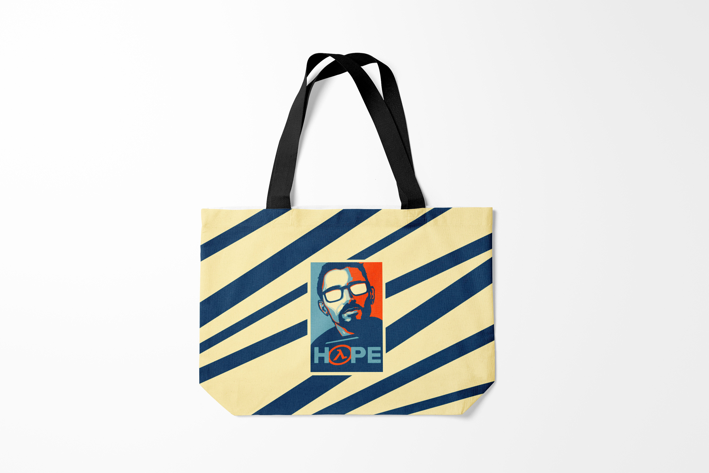 

Сумка шoппер унисекс Burnettie Half Life Freeman, оранжевый, Half Life Freeman