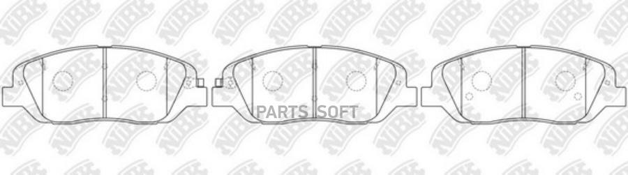 

Тормозные колодки NIBK передние PN0789