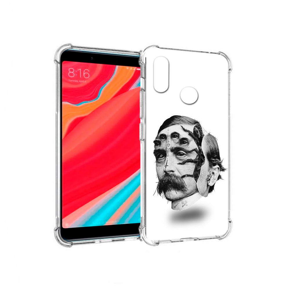 

Чехол MyPads Tocco для Xiaomi Mi Mix 2S страшное лицо мужчины (PT110206.315.629), Прозрачный, Tocco