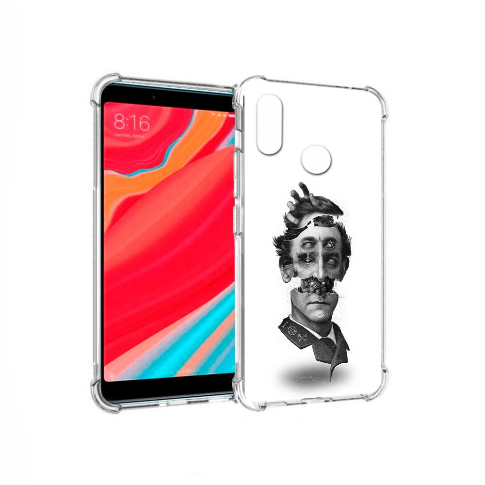 

Чехол MyPads Tocco для Xiaomi Mi Mix 2S страшное лицо абстракция (PT110206.315.628), Прозрачный, Tocco