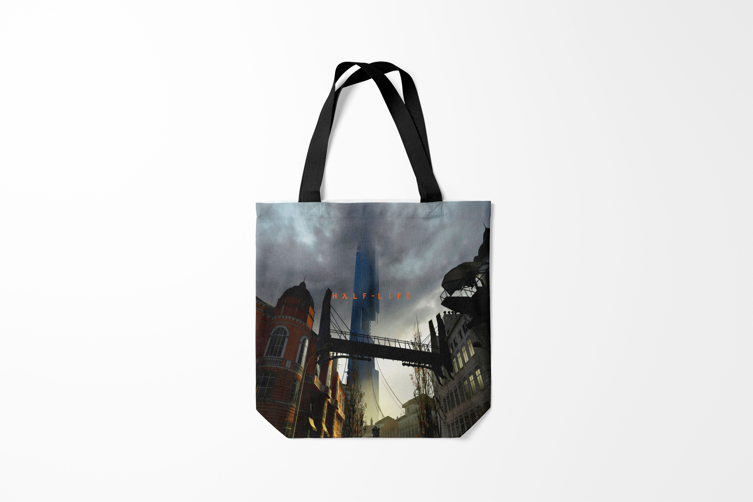 

Сумка шoппер унисекс Burnettie Half Life, черный; оранжевый, Half Life