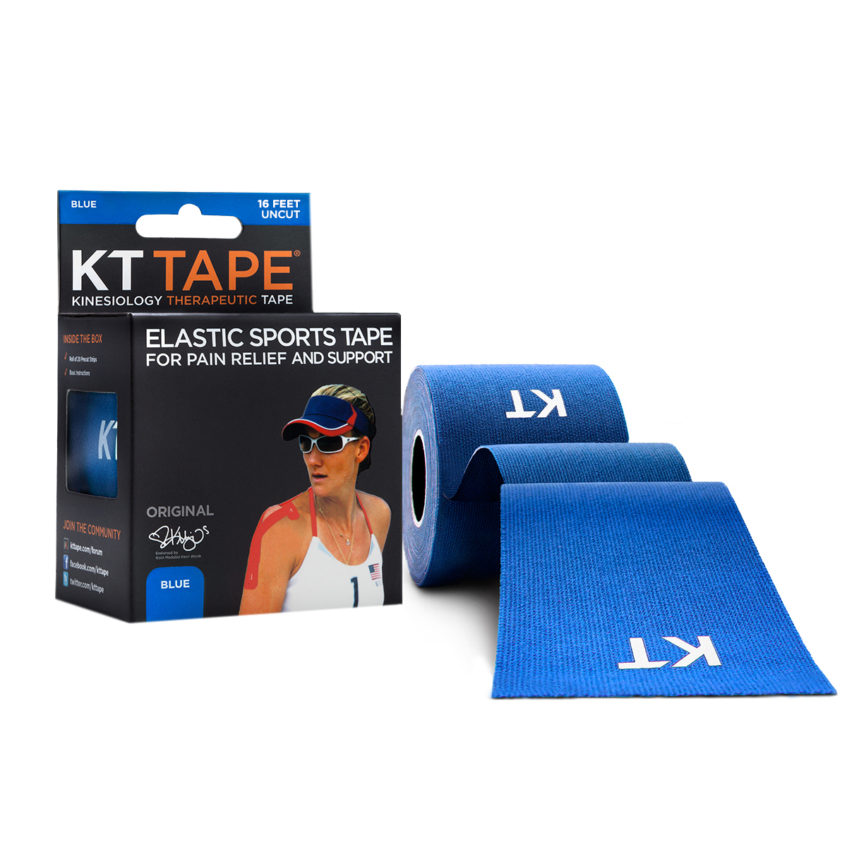 

KT TAPE Cotton рулон 5 метров | Blue (голубой)