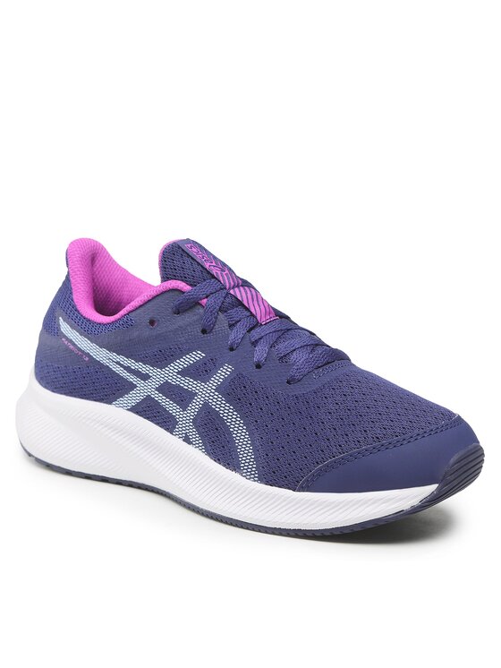 

Кроссовки женские Asics Patriot 13 Gs 1014A267 синие 37 EU, Синий, Patriot 13 Gs 1014A267