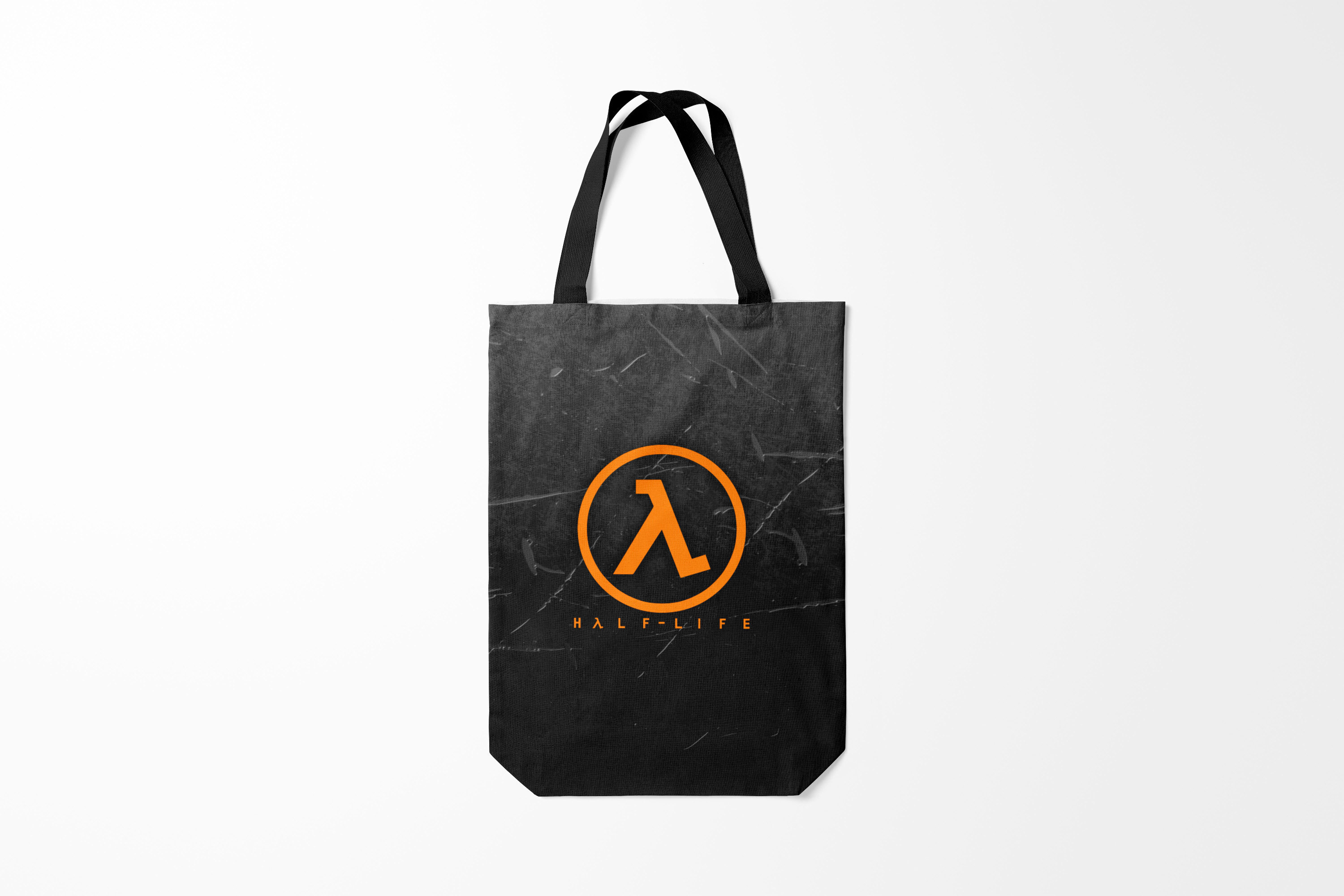 

Сумка шoппер унисекс Burnettie Half Life, черный; оранжевый, Half Life