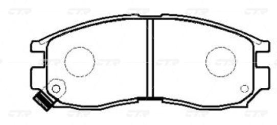 

Тормозные колодки Ctr передние gk0575