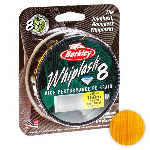 

Шнур Berkley Whiplash 8 150м. 0.08мм. YELLOW, Berkley Whiplash 8 150м. 0.08мм. YELLOW