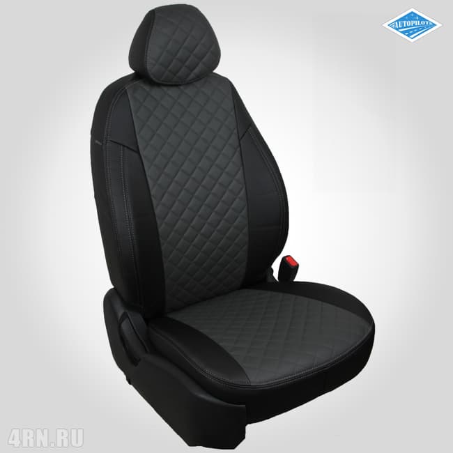 

Авточехлы Автопилот для Ford Focus 3 Ambiente, Trend алькантара Ромб черно-серый