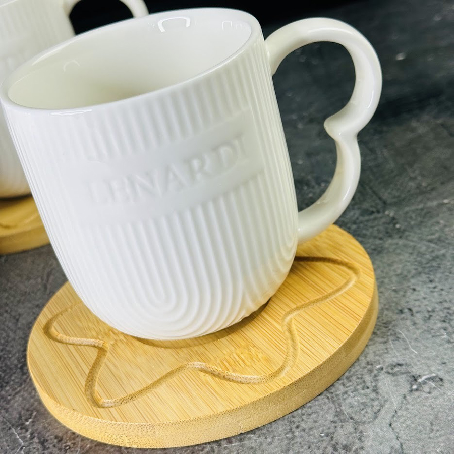 

Чайный набор 12 пр Lenardi Bamboo, фарфор, 300 мл, Белый, Ленарди-Наборы для чаепития1-18