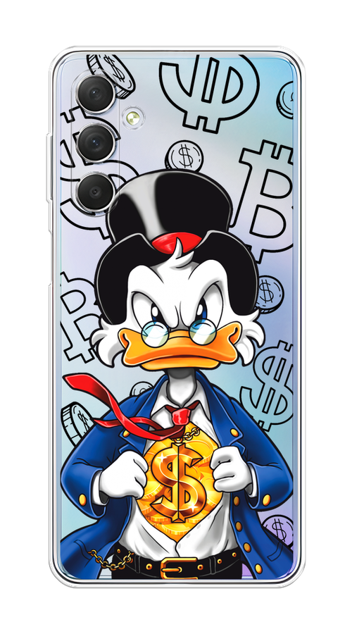 

Чехол на Samsung Galaxy M54 "Scrooge Goldman", Черный;белый;синий, 2108250-1