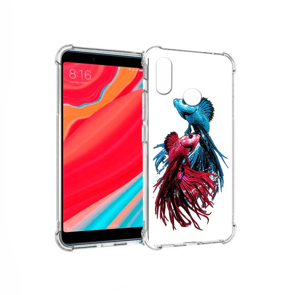 

Чехол MyPads Tocco для Xiaomi Mi Mix 2S рыбы петушки (PT110206.315.592), Прозрачный, Tocco