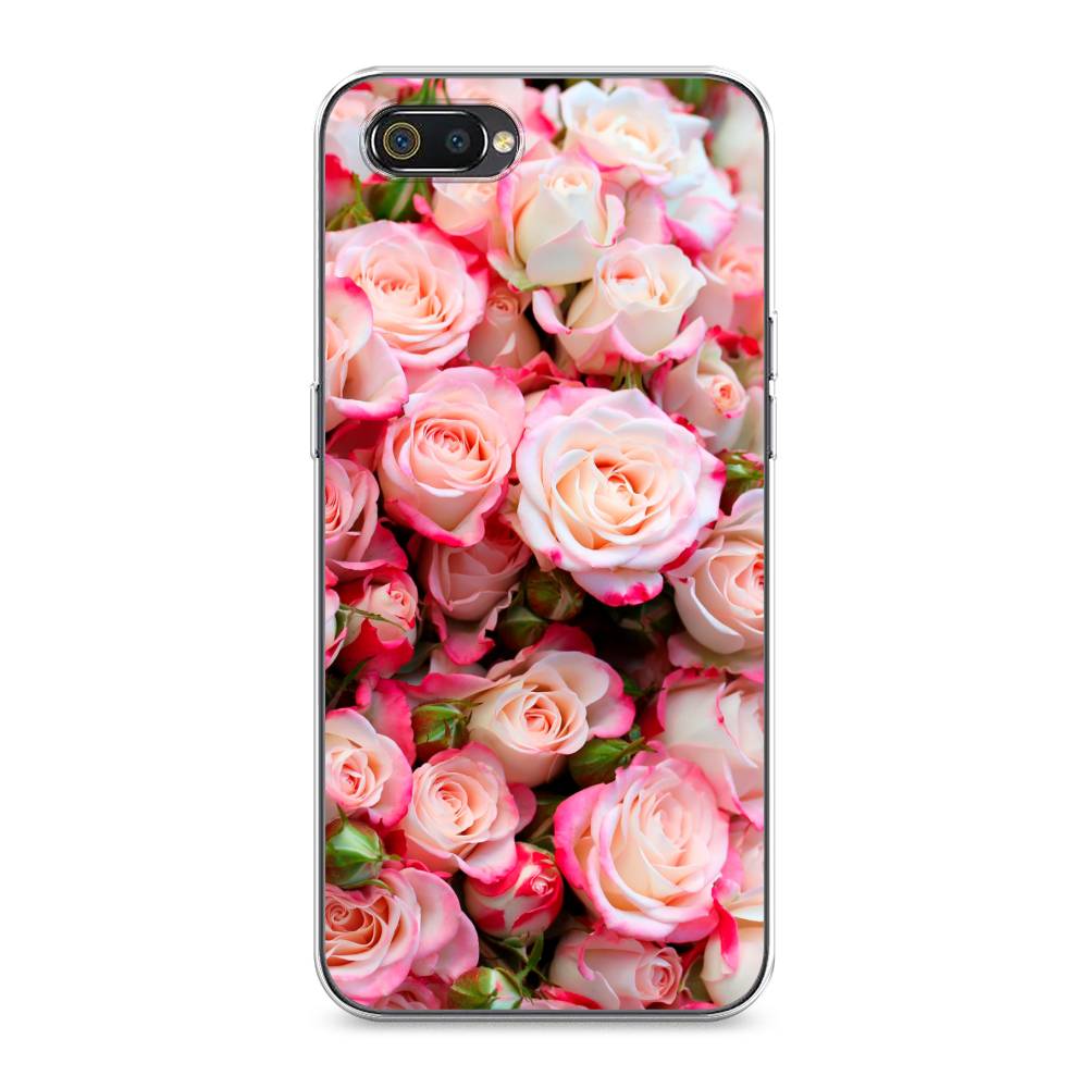 

Чехол на Realme C2 "Много роз", Розовый, 251150-2