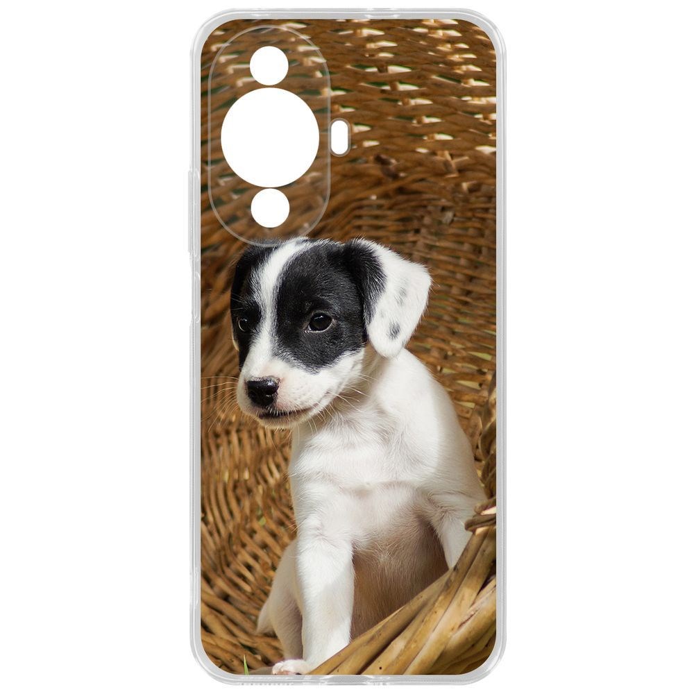 

Чехол-накладка Krutoff Clear Case Щенок в корзине для Huawei Nova 11, Прозрачный