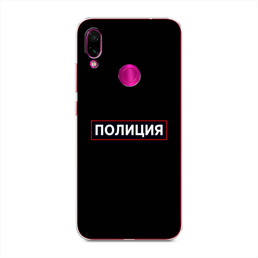 

Чехол Awog на Xiaomi Redmi Note 7 "Police logo", Разноцветный, 34750-5