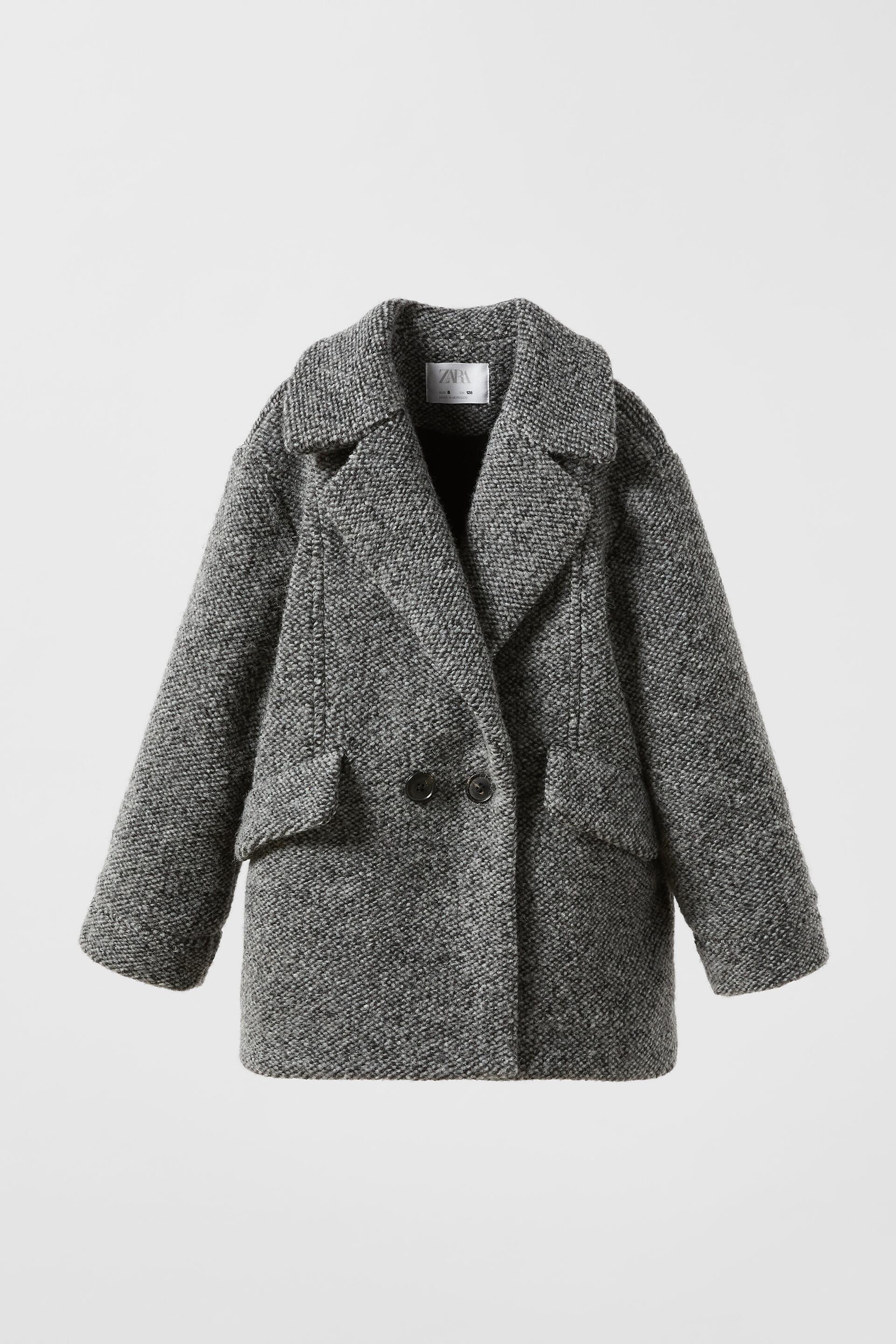 

Пальто детское ZARA 0654309692233, темно-серый, 128 (товар из-за рубежа), 06543096922
