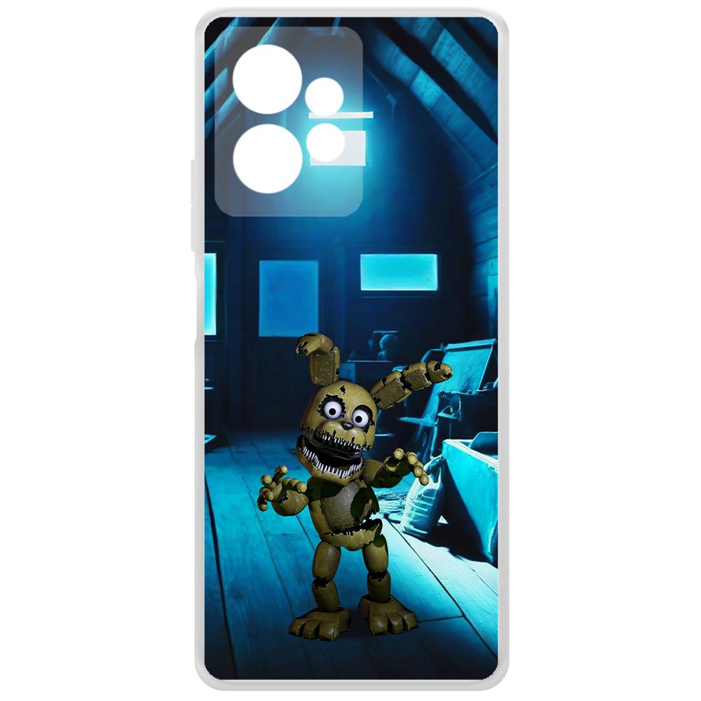

Чехол-накладка Krutoff Clear Case ФНАФ - Плюштрап для Xiaomi Redmi Note 12 4G, Прозрачный