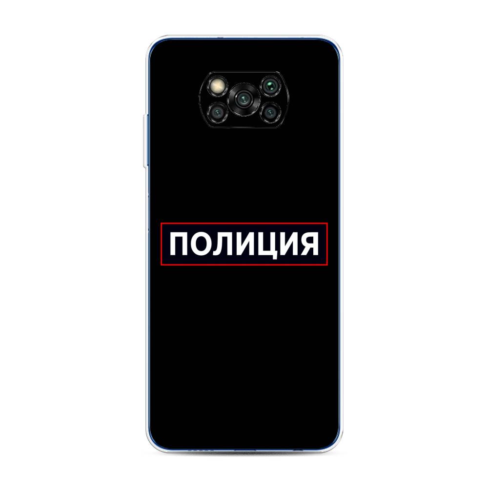 

Чехол Awog на Poco X3 NFC "Police logo", Разноцветный, 39250-5
