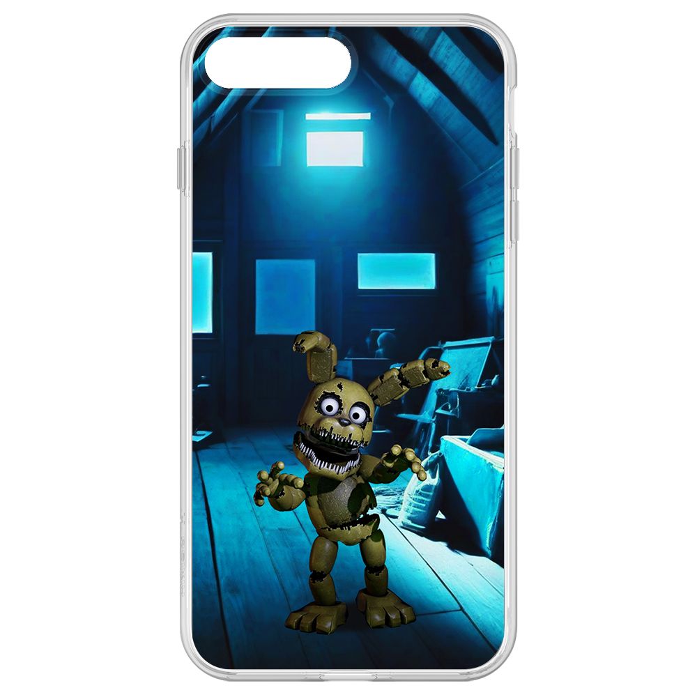 

Чехол-накладка Krutoff Clear Case ФНАФ - Плюштрап для iPhone 8 Plus, Прозрачный