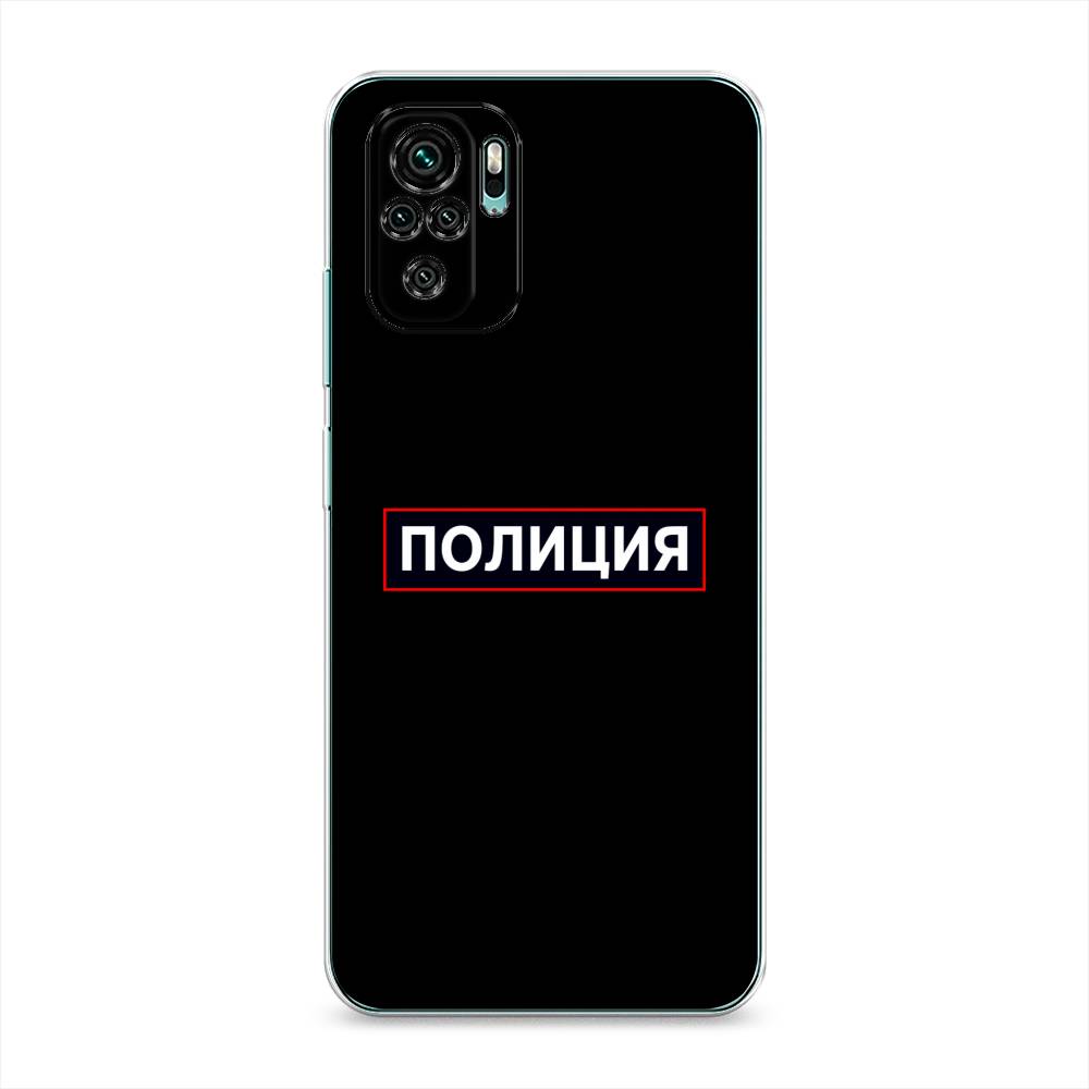 фото Чехол awog "police logo" для xiaomi redmi note 10