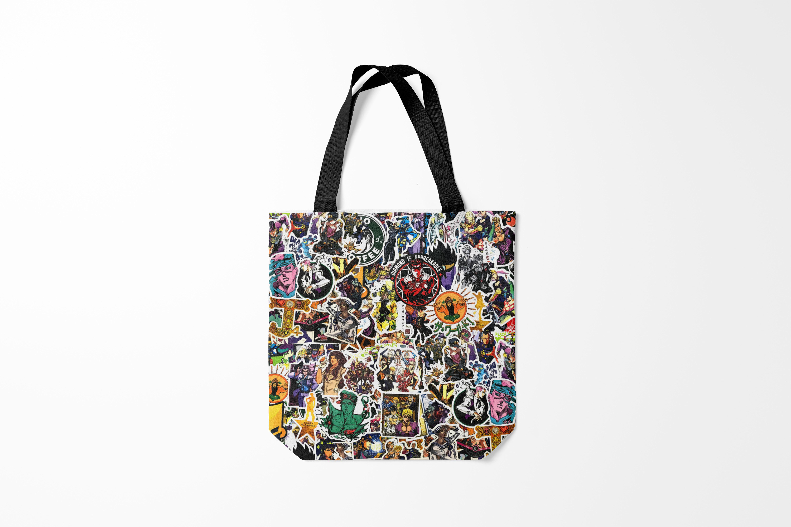 

Сумка шoппер унисекс Burnettie JoJo Bizarre Adventure JoJos Sticker Bombing, разноцветный, JoJo Bizarre Adventure JoJos Sticker Bombing