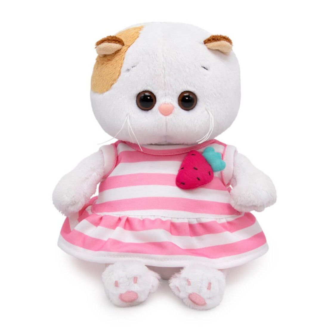 

Кошечка Ли-Ли BABY в платье с клубничкой 20 см, Белый