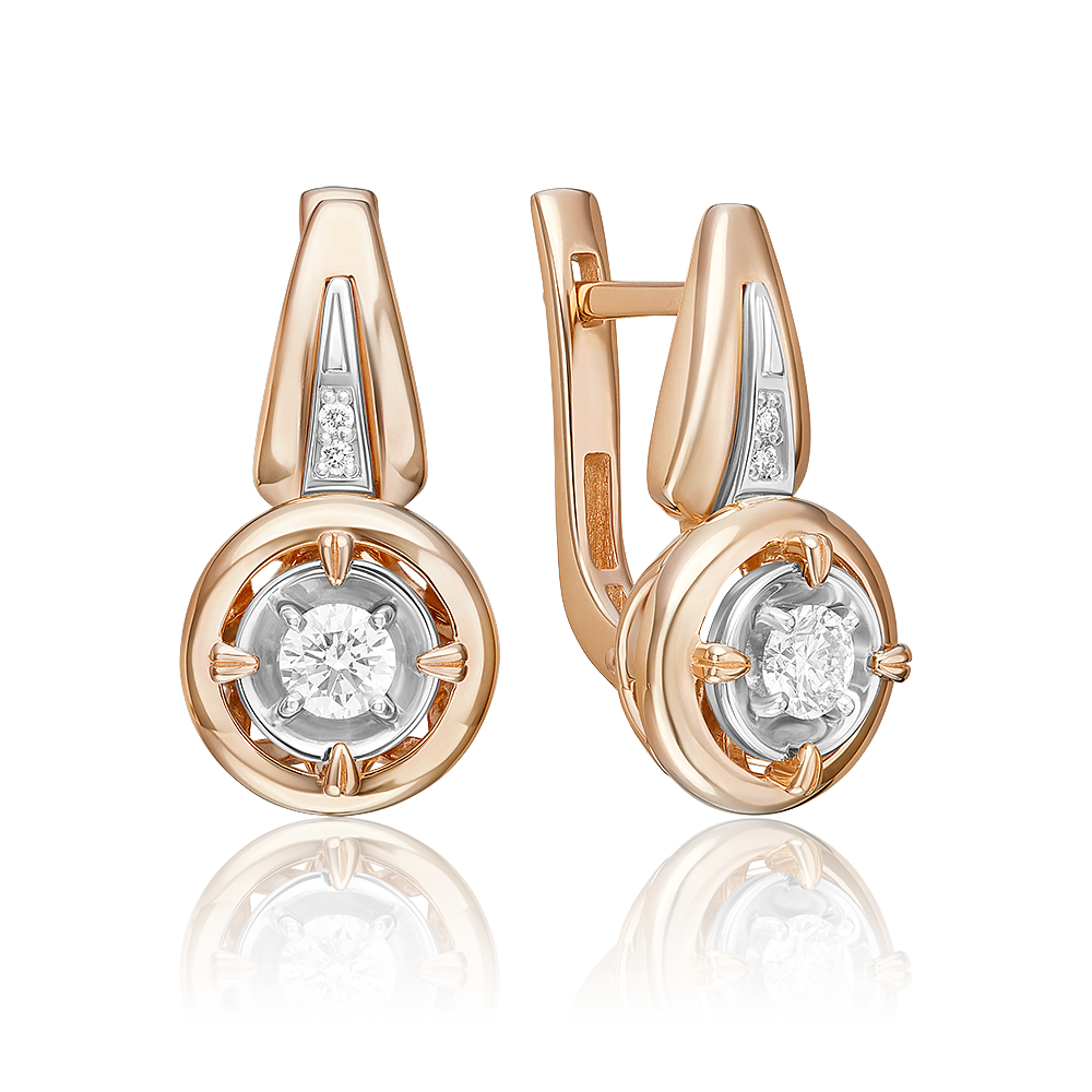

Серьги из золота PLATINA jewelry 02-5276-00, бриллиант, 02-5276-00