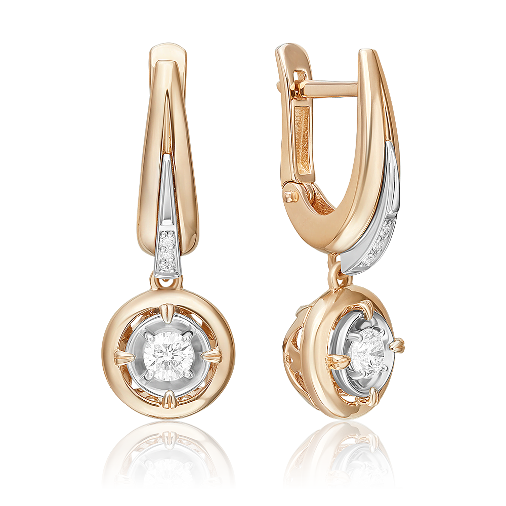 

Серьги из золота PLATINA jewelry 02-5242-00, бриллиант, 02-5242-00