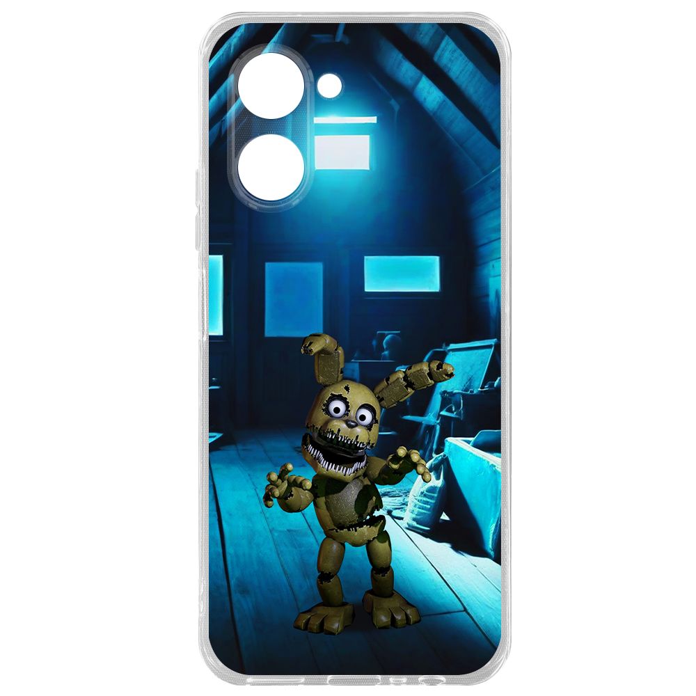 

Чехол-накладка Krutoff Clear Case ФНАФ - Плюштрап для Realme C33 2023, Прозрачный