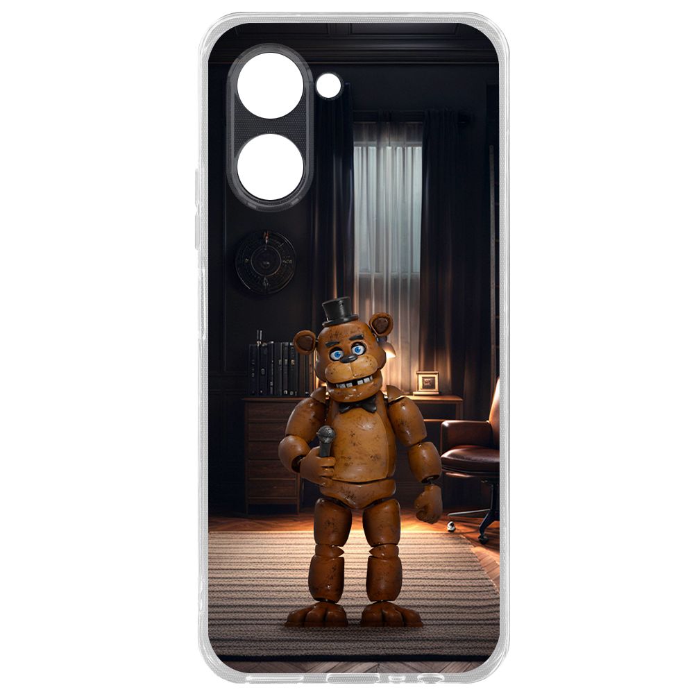

Чехол-накладка Krutoff Clear Case ФНАФ - Медведь Фредди для Realme C33 2023, Прозрачный