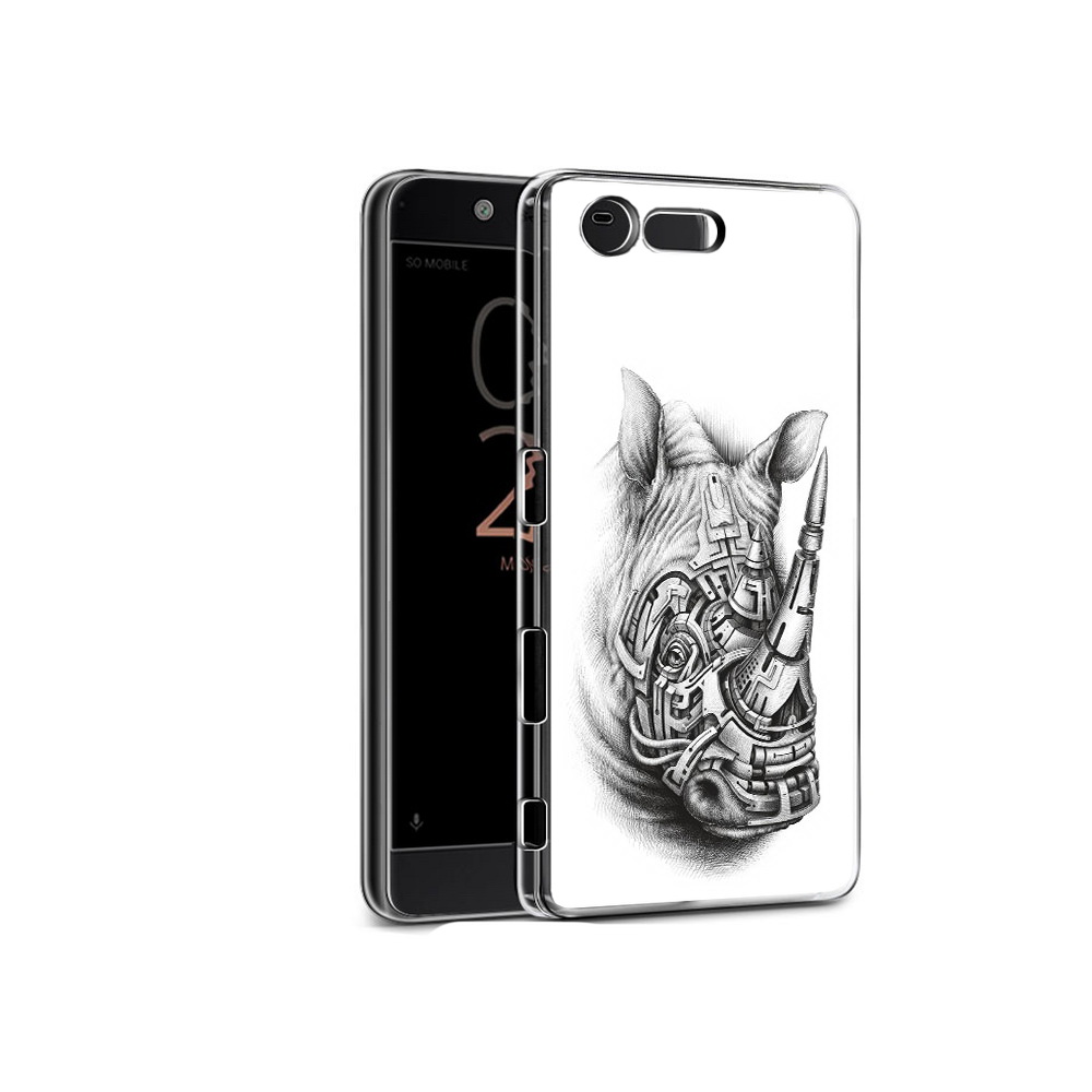 

Чехол MyPads Tocco для Sony Xperia X Compact стальной носорог (PT50548.245.620), Прозрачный, Tocco