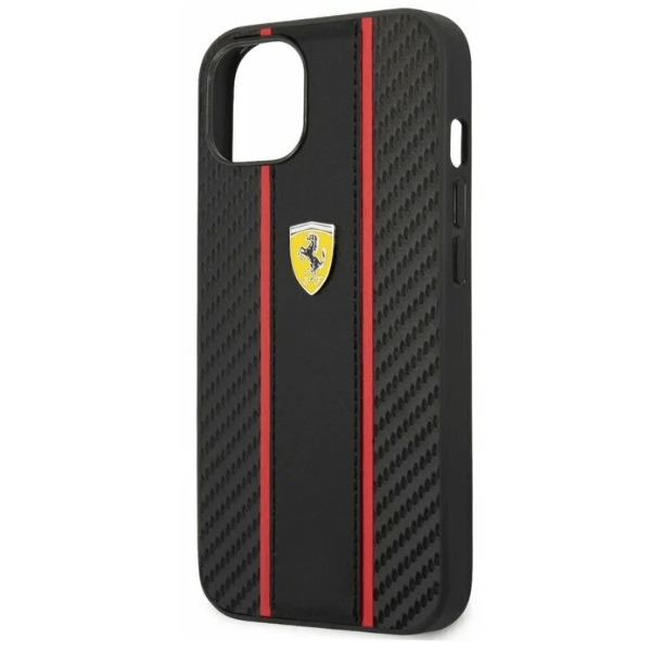 Чехол для iPhone 12 Mini Ferrari carbon PU