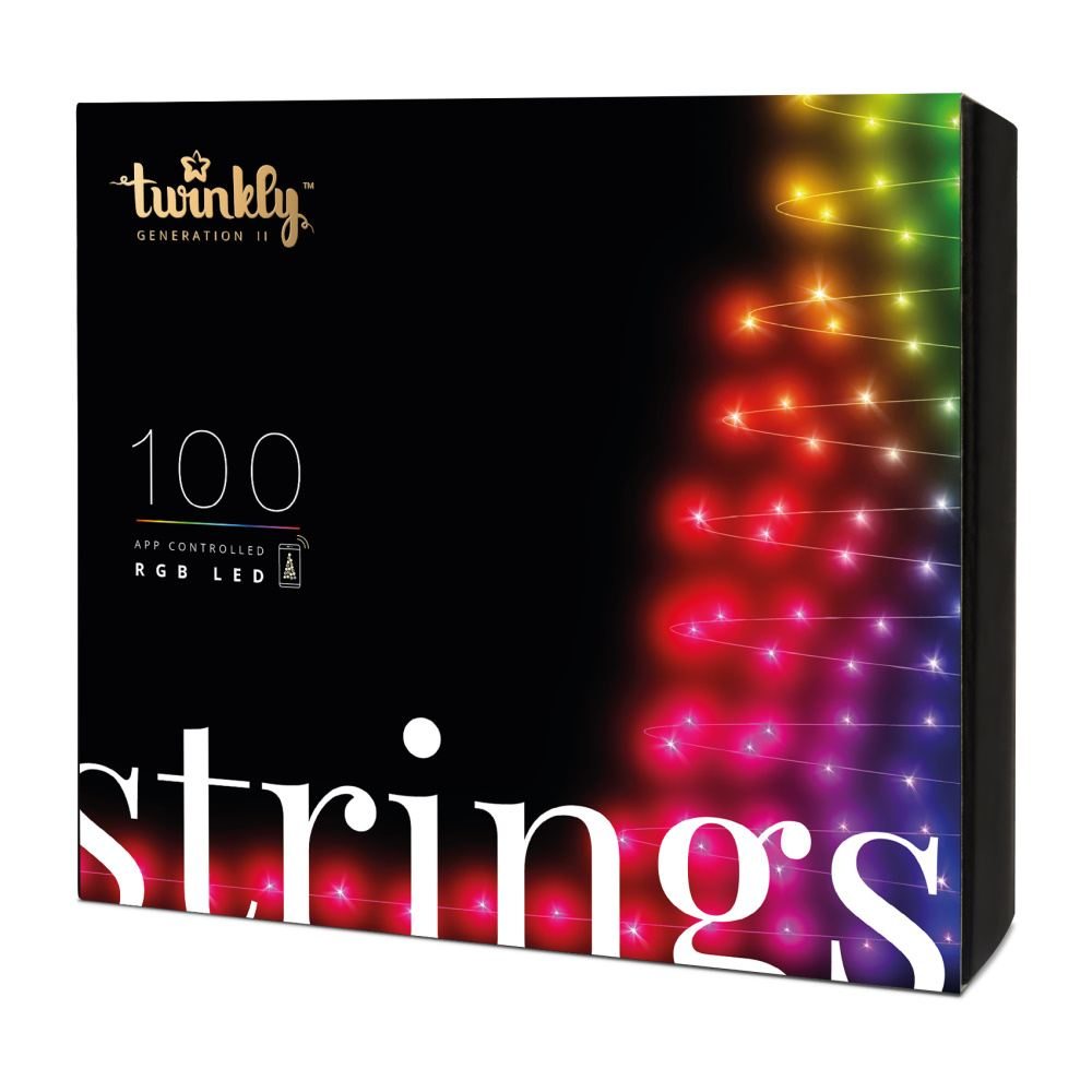 Световая гирлянда новогодняя Twinkly Strings RGB 100 108119 8 м разноцветный/RGB