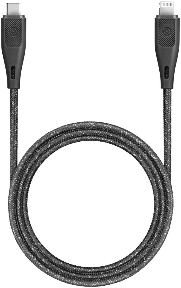 фото Кабель energea bazic gocharge usb-c to lightning mfi c94 1.2 м черный (cbl-gccl-blk120)