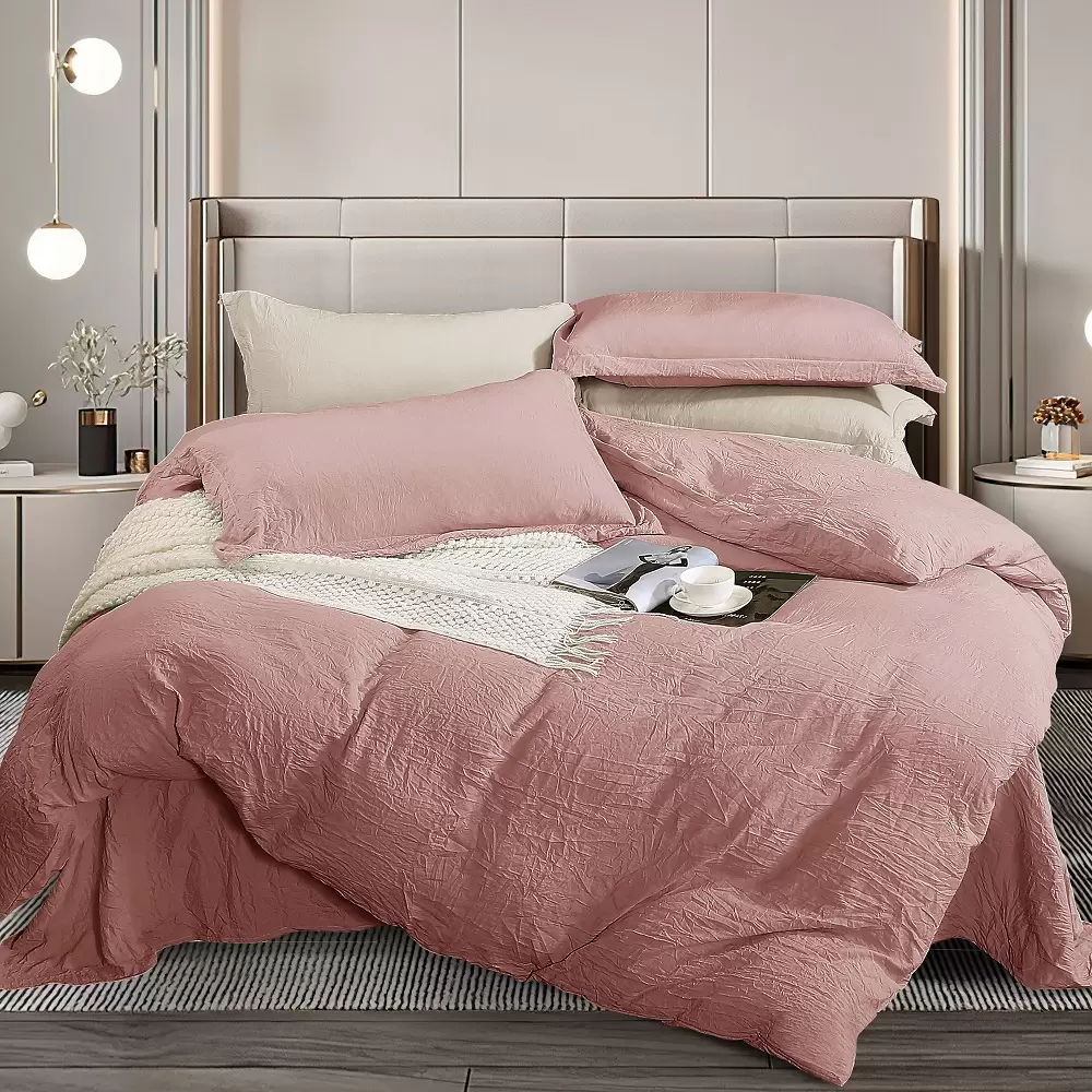 

Комплект постельного белья Хорошо дома 1,5-сп микрофибра 50x70 см амарант розовый