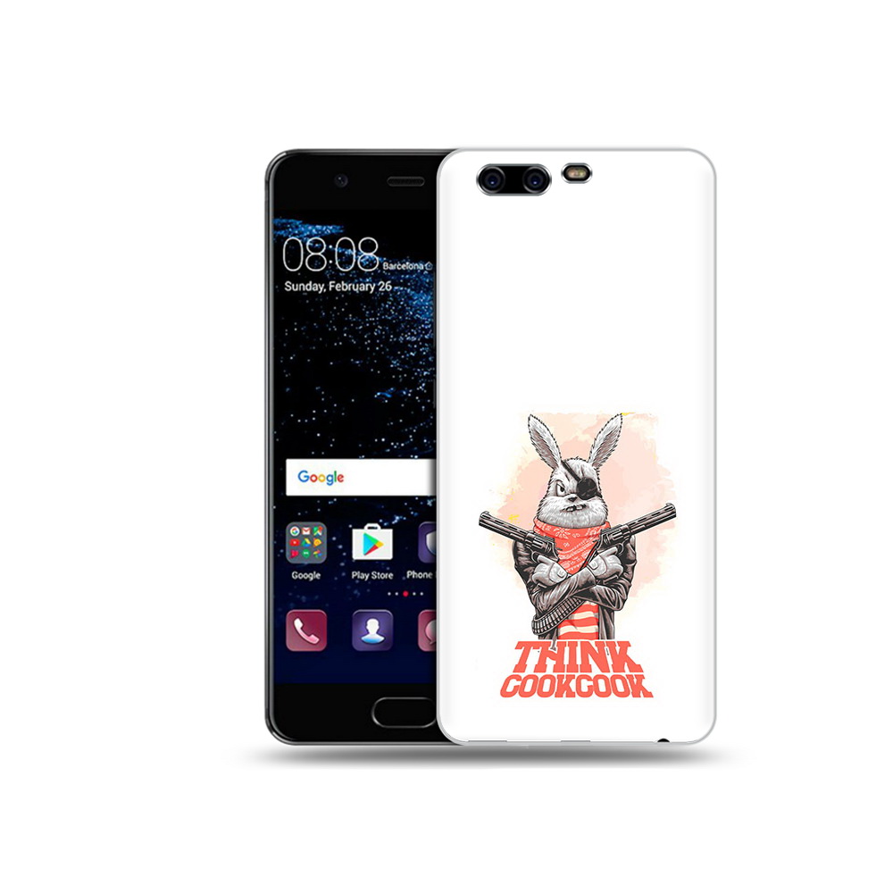 

Чехол MyPads Tocco для Huawei P10 Plus кролик пират (PT60941.40.419), Прозрачный, Tocco