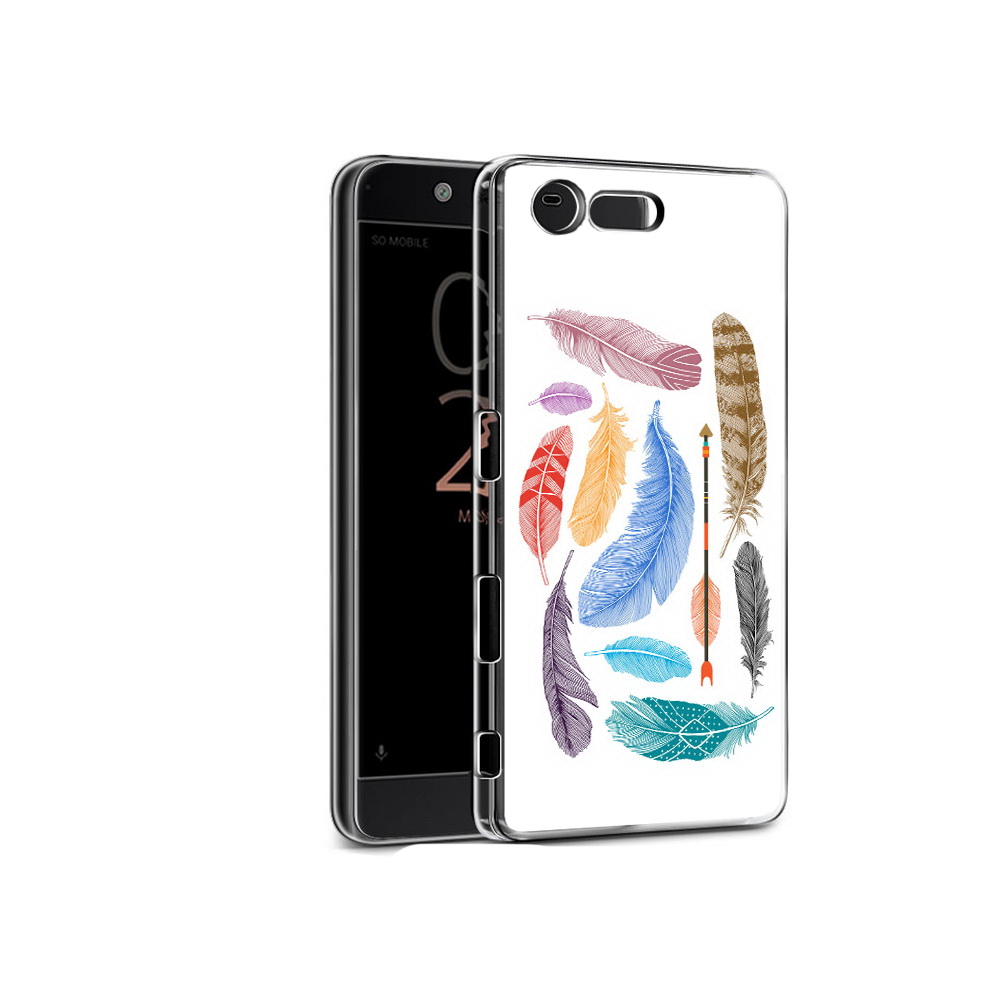 

Чехол MyPads Tocco для Sony Xperia X Compact разноцветные перья (PT50548.245.572), Прозрачный, Tocco