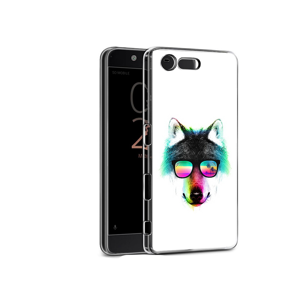 

Чехол MyPads Tocco для Sony Xperia X Compact радужный волк (PT50548.245.567), Прозрачный, Tocco