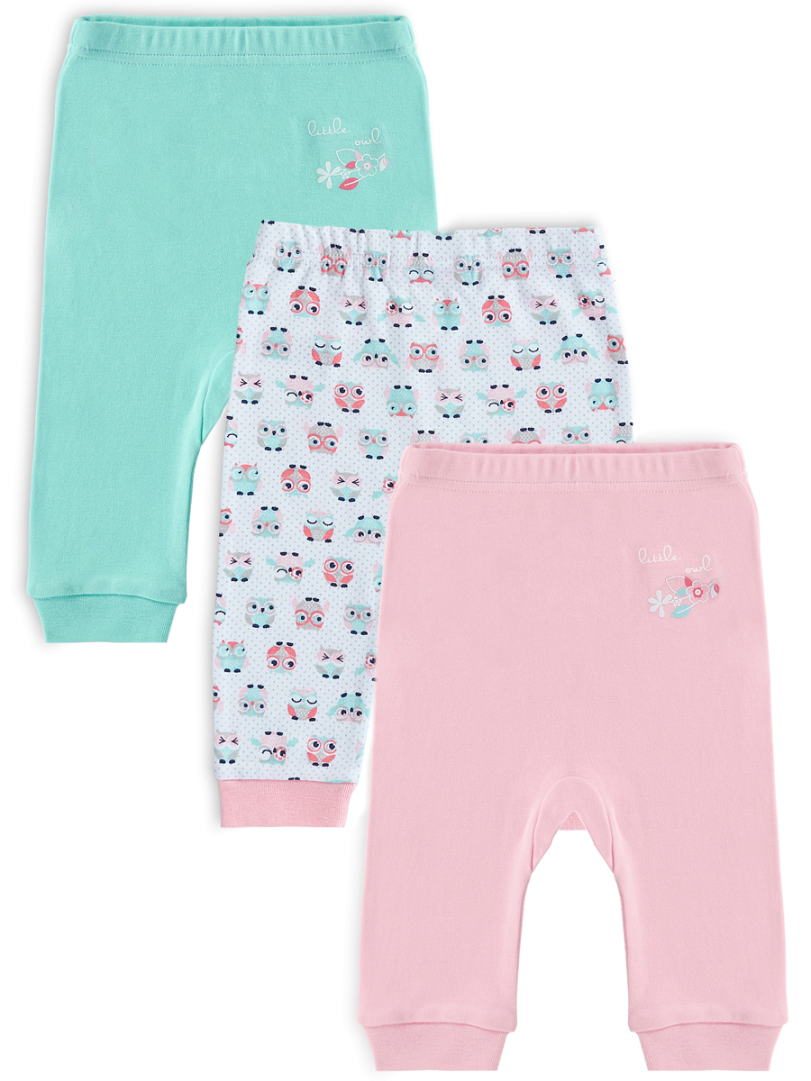 Брюки для новорожденных Me&We NG220-J733-366 Ментоловый/Розовый-86