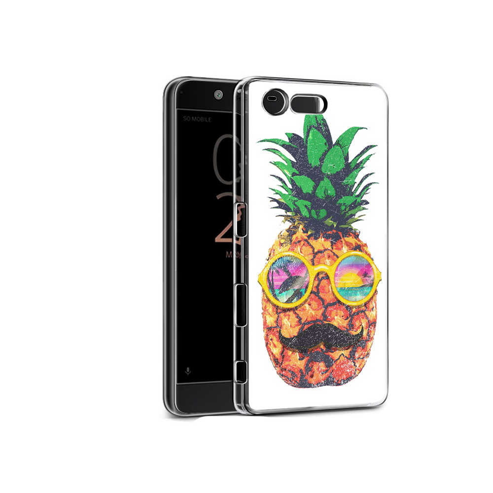 

Чехол MyPads Tocco для Sony Xperia X Compact прикольный ананас с лицом (PT50548.245.556), Прозрачный, Tocco