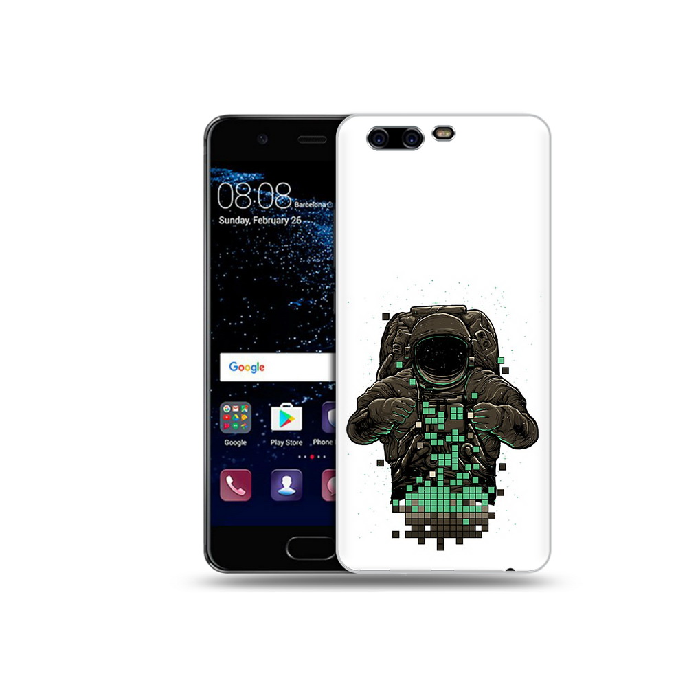 

Чехол MyPads Tocco для Huawei P10 Plus космонавт с пикселями (PT60941.40.394), Прозрачный, Tocco