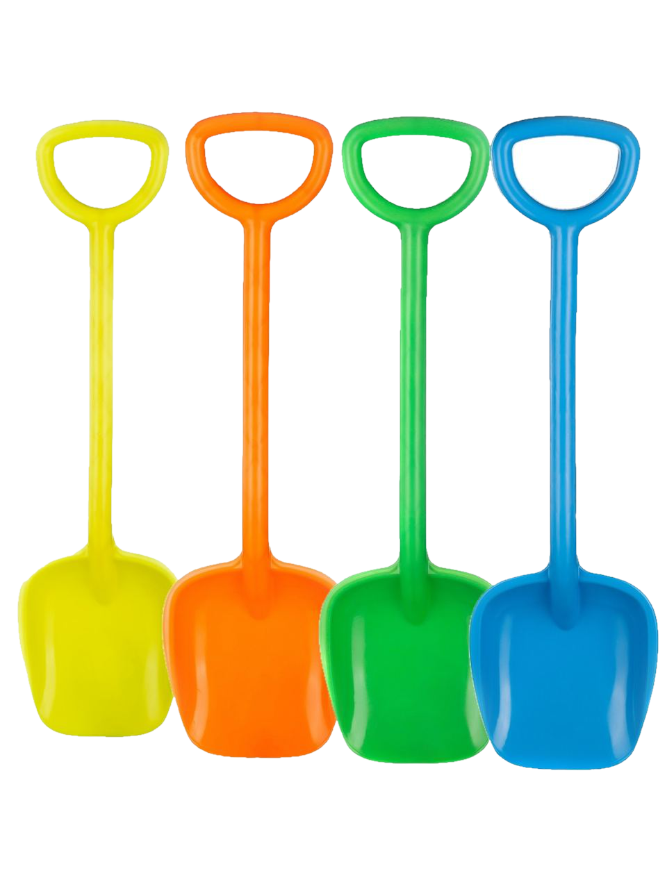 Лопатки детские Пеликан 16х55х4,5 см, 4 шт., синяя, оранж., желтая и зеленая Lop-4x-S-Sin