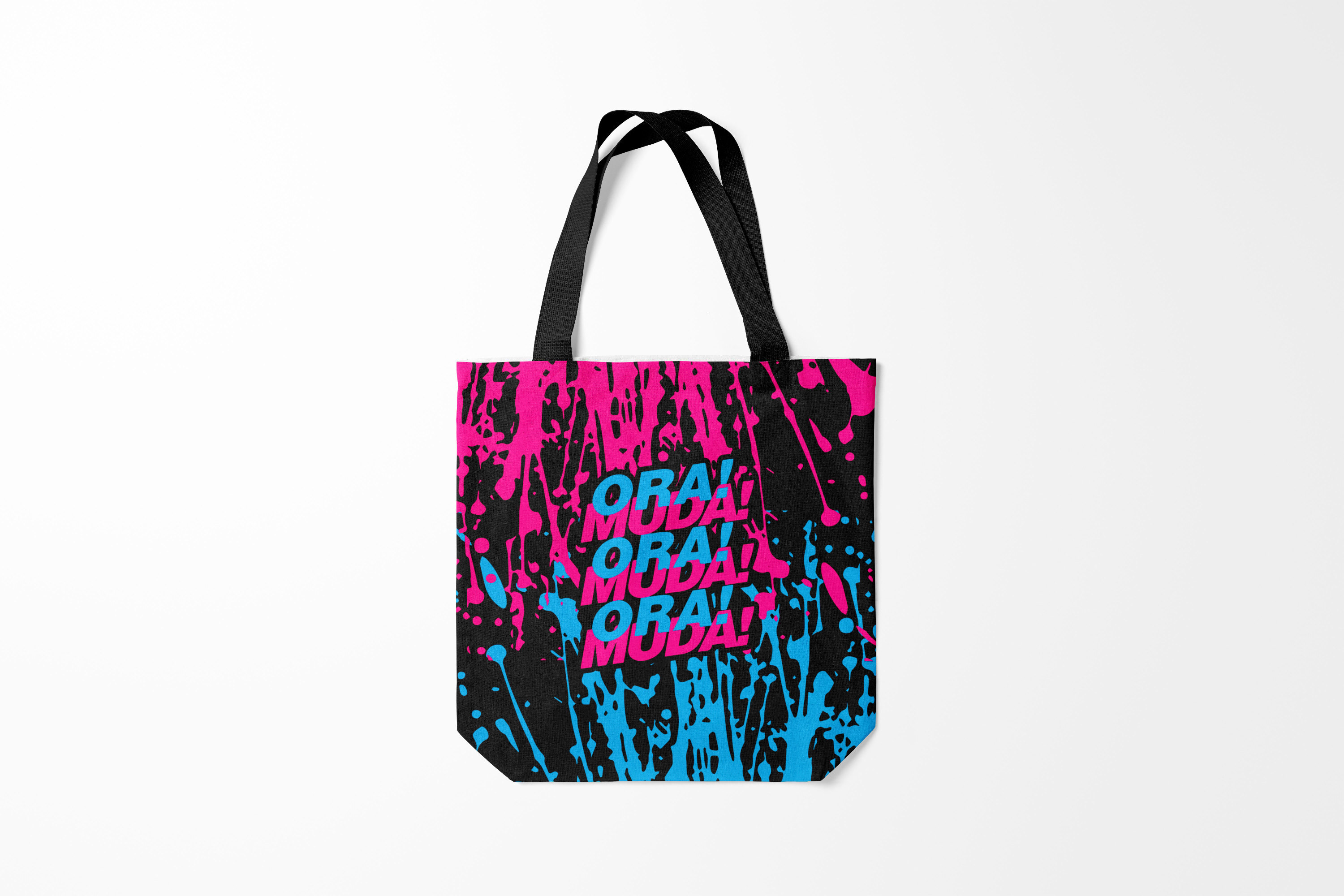 

Сумка шoппер унисекс Burnettie JoJo Bizarre Adventure ORA MUDA, черный, JoJo Bizarre Adventure ORA MUDA