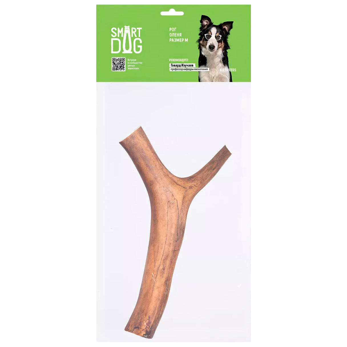 

Лакомство для собак Smart Dog рог оленя, размер M