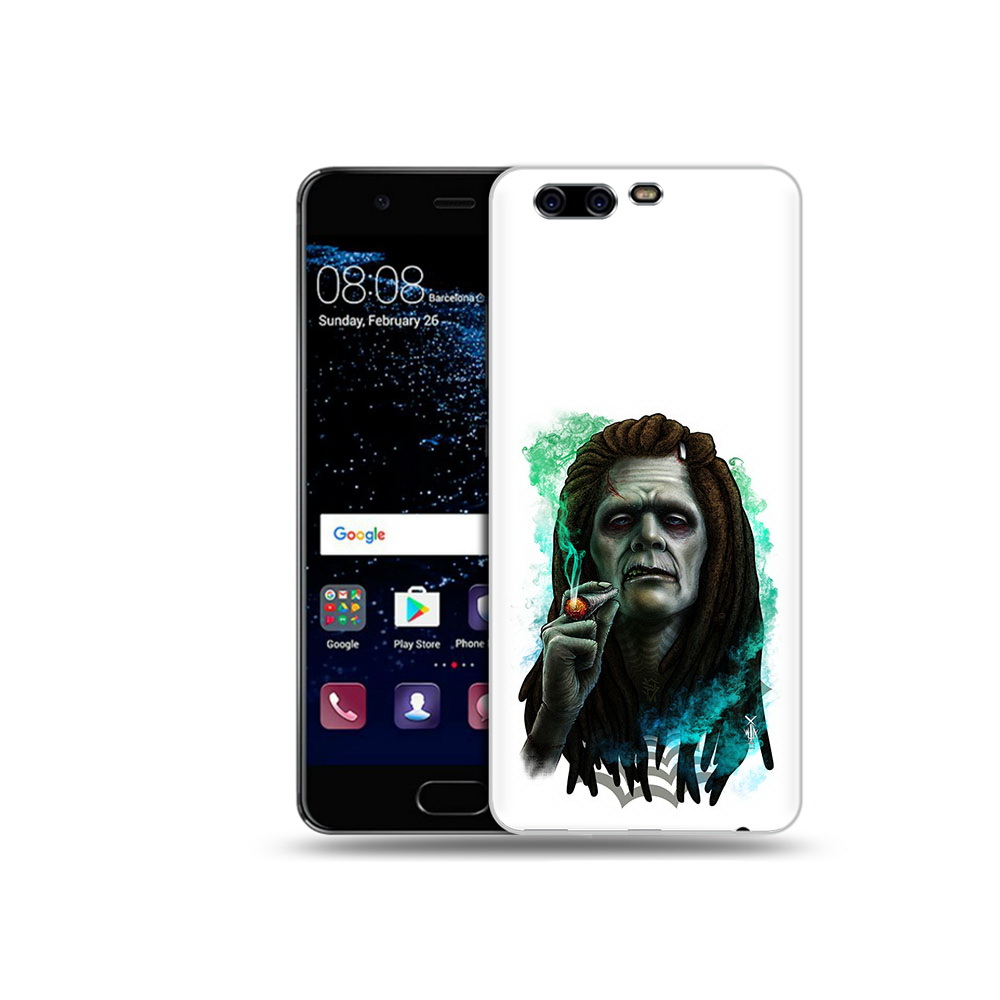 

Чехол MyPads Tocco для Huawei P10 Plus зеленый мужчина с сигаретой (PT60941.40.360), Прозрачный, Tocco