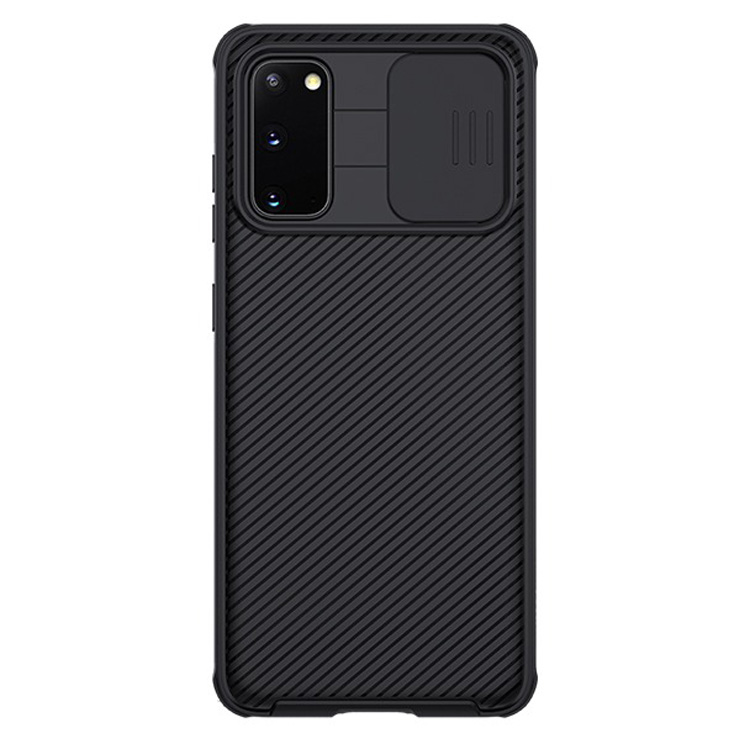 фото Чехол для samsung galaxy s20 с защитой камеры nillkin camshield case - черный